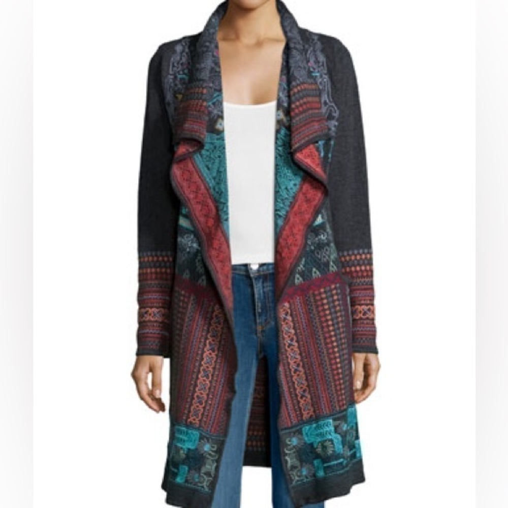 Johnny was Biya Shaker heavily embroidered duster NWT - Picture 2 of 13